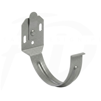 Hak doczołowy z płaskownika stalowy ⌀ 130 firmy KROP kolor antracyt metaliczny